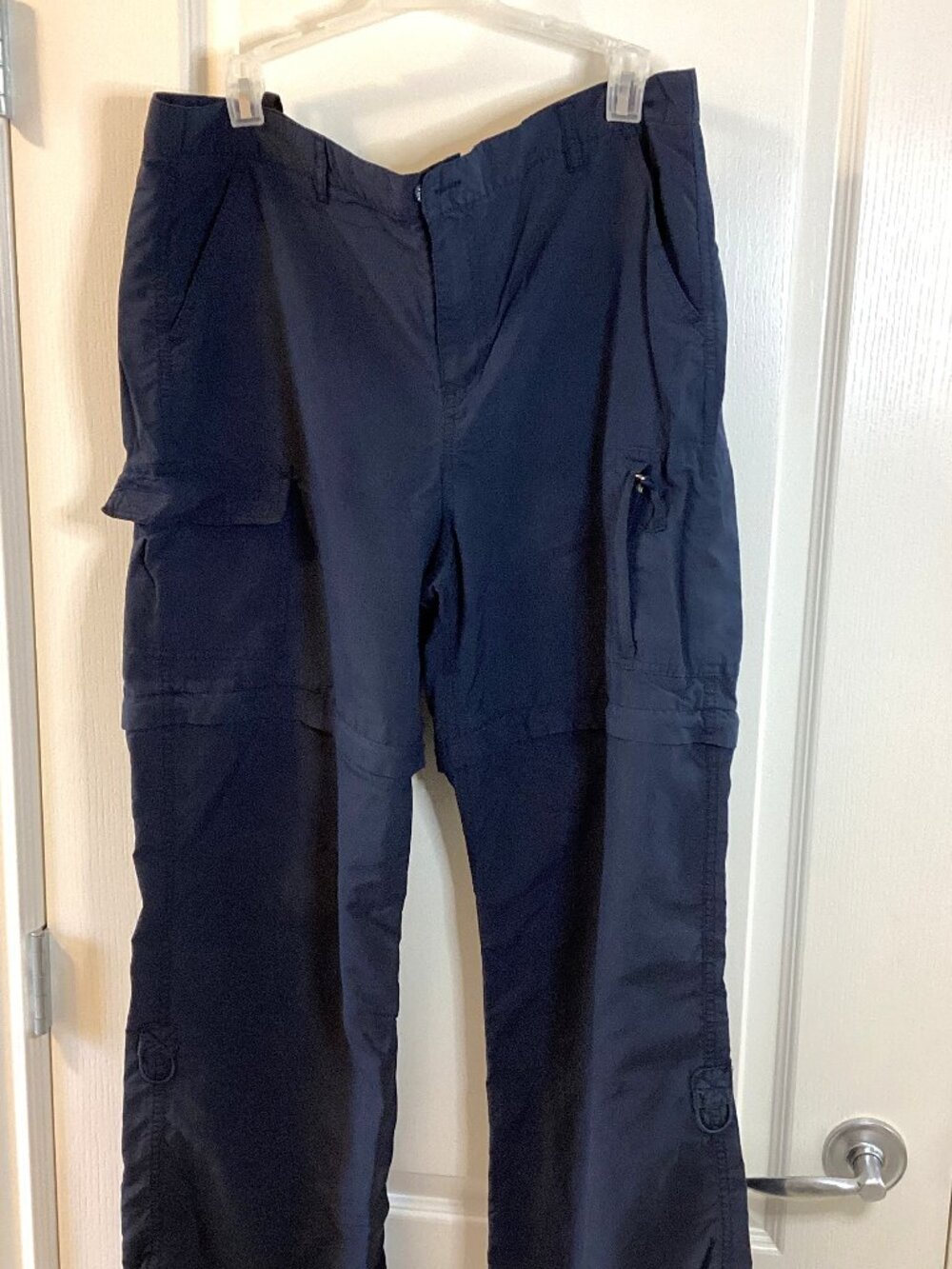 WindRiver Men's Zip Off Black Cargo Pants Size L 32 Hiking Camping Walking